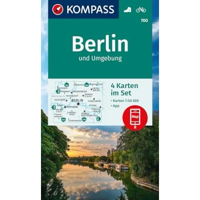 Afbeelding van KOMPASS Wanderkarten Set 700 Berlin und Umgebung (4 Karten) 1:50.000
