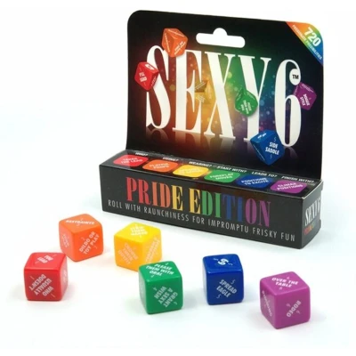 Afbeelding van Adult Games Sexy 6 Dice Pride Dobbelstenen multicolor