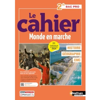 Afbeelding van HISTOIRE GEOGRAPHIE EMC 2E BAC PRO LE CAHIER