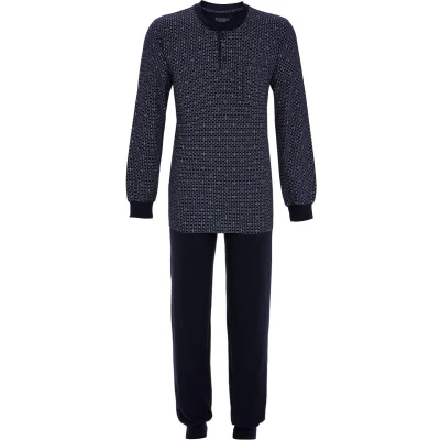Afbeelding van Ringella pyjama heren katoen blauw