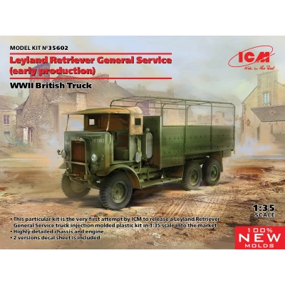 Afbeelding van 1:35 ICM 35602 Leyland Retriever General Service (early) WWII British Truck Plastic Modelbouwpakket