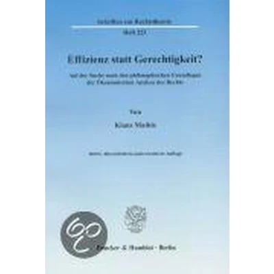 Afbeelding van Effizienz statt Gerechtigkeit?