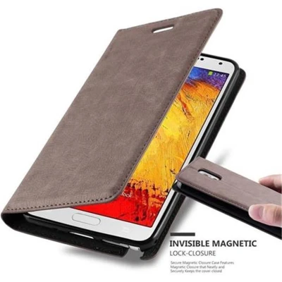 Afbeelding van Cadorabo Beschermhoesje voor Samsung Galaxy Note 3, Fee Brown met magneetsluiting, standfunctie en kaartsleuf Folio Case Cover