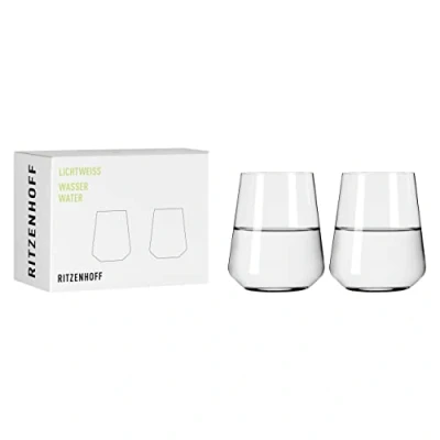 Afbeelding van RITZENHOFF 6111007 waterglazen 500 ml serie Lichtweiss set van 2 glazen in elegante geschenkdoos, made Germany