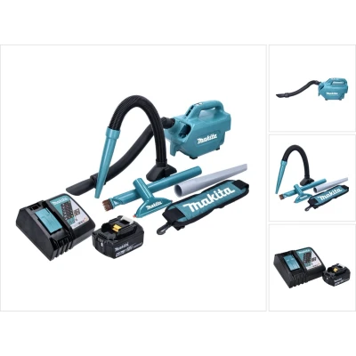 Afbeelding van Makita DCL 184 RM1 snoerloze stofzuiger 18 V 54 mbar 0,5 l + 1x oplaadbare accu 4.0 Ah lader