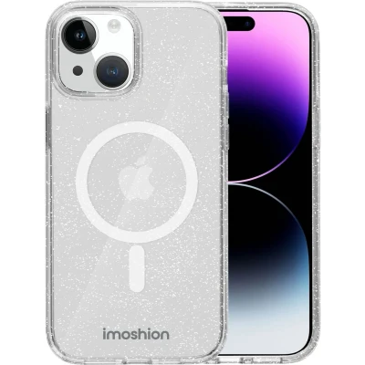 Afbeelding van imoshion Hoesje Geschikt voor iPhone 15 Sparkle Backcover MagSafe Transparant