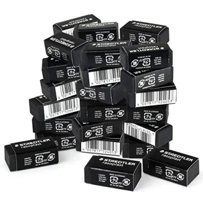 Afbeelding van Staedtler 526B40 9 gazon oplast gum, 33 x 16 13 mm, zwart