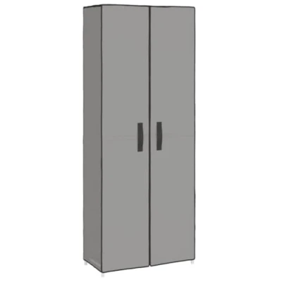 Afbeelding van Schoenenkast 60x30x166 cm stof grijs