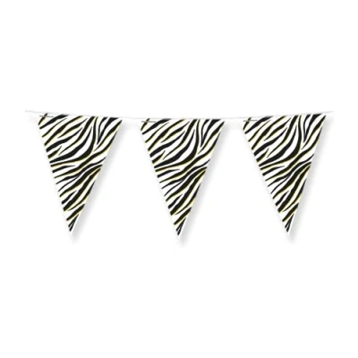Afbeelding van Zebra Print Vlaggenlijn 10 mtr per stuk