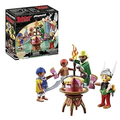 Afbeelding van Playmobil ASTÉRIX: DE Vergiftigde Taart VAN Plurkis Miniaturen voor kinderen, Maat: One Size, Multi coloured