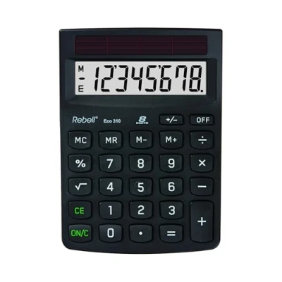 Image de Rebel Calculatrice de bureau 8 chiffres Noir