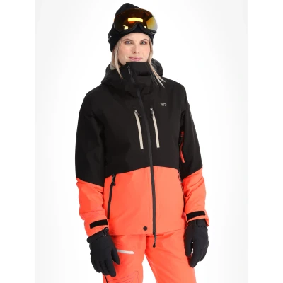 Afbeelding van Rehall SABINIO R Dames Wintersportjas Koraal XL Ski Jas Snowboardjas Gevoerde