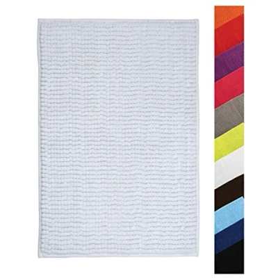 Afbeelding van MSV Badkamerkleed/badmat/toilet voor op de vloer ivoor wit 60 x 90 cm microvezel anti slip