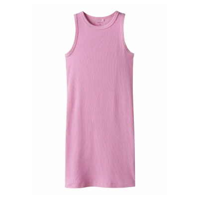 Afbeelding van Name It kids meisjes jurk NAKAL Pink Frosting Slim Fit