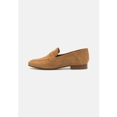 Afbeelding van Geox Mantinea Instappers, Dames, Maat: 35, Cognac Veloursleer