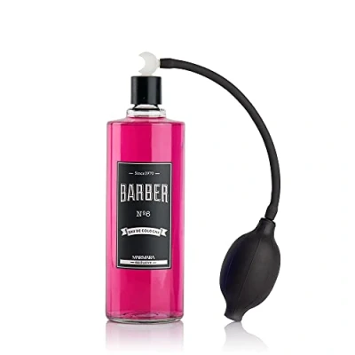 Afbeelding van BARBER MARMARA No.6 Eau de Cologne voor heren met kogelpompvernevelaar in glazen fles 1 x 500 ml After Shave Men Geurwater verfrist en Barbershop Spray