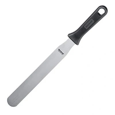 Afbeelding van Westmark Master Line 31232270 professionele bakspatel, recht en flexibel, lemmetgrootte 3,5 x 25,5 cm, lengte 38,5 roestvrij staal/kunststof, zwart/zilver