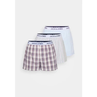 Afbeelding van Jack &amp; Jones Jacalvin 3 PACK Boxershorts, Heren, Maat: Small, Skyway/cloud dancer