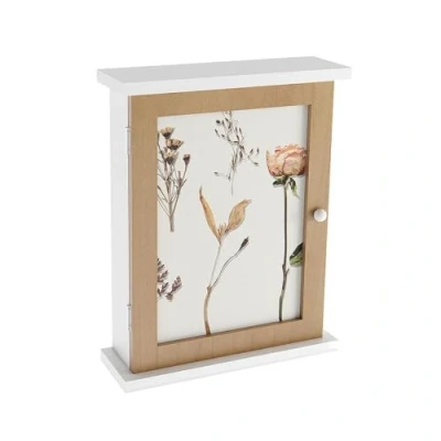 Afbeelding van Sleutelkastje Versa Blommor Hout MDF 6,5 x 26 20 cm