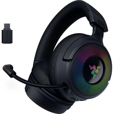 Afbeelding van Razer Kraken V4 Headset Draadloze Gaming met Chroma RGB Wireless, Bluetooth &amp; USB Zwart