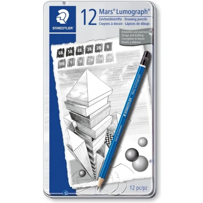 Afbeelding van Staedtler Mars Lumograph potlood set á 12 stuks 100 G12
