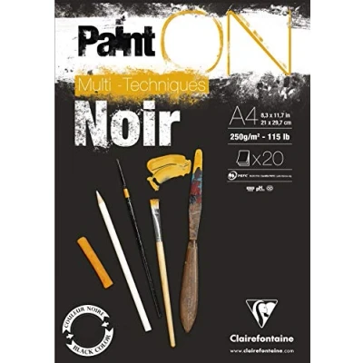 Afbeelding van Clairefontaine Paint&#039;ON Zwarte 50x65cm Sheets