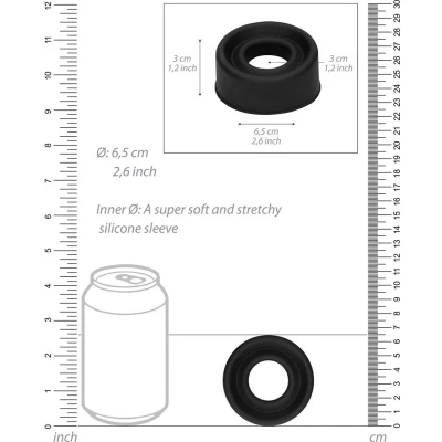 Afbeelding van Silicone Pump Sleeve Medium Black