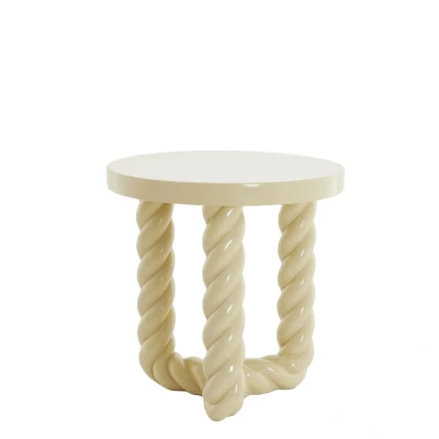 Afbeelding van Light &amp; Living Bijzettafel Vallejo Zand Ø46cm Modern