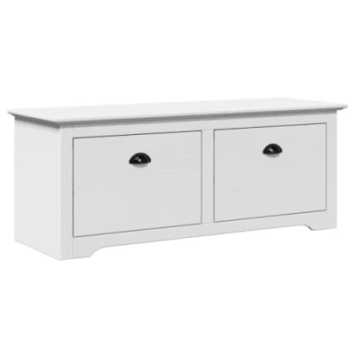 Afbeelding van vidaXL Gangbank BODO 114x40x45 cm wit