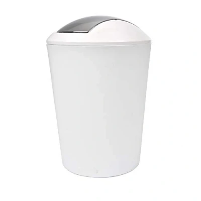Afbeelding van Douceur d&#039;Intérieur 6PSB050BC Flic Flac Afvalemmer, 5,6 l, wit