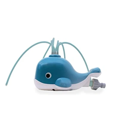 Afbeelding van BS Toys Water Sproeiende Walvis Waterspeelgoed Kinderen Watersproeier Sproeiers Buitenspelen Tuinspeelgoed van Bioplastic Vanaf 3 jaar Blauw