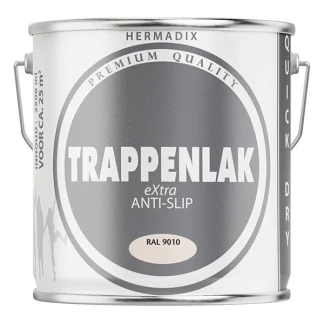 Afbeelding van Hermadix Trappenlak Extra Zijdeglans Ral 9010 2,5 liter