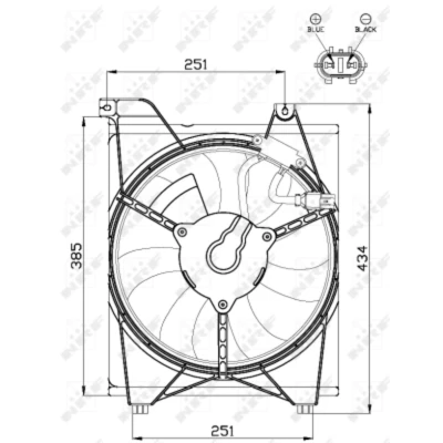 Afbeelding van Koelventilatorwiel NRF 47515