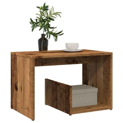 Afbeelding van vidaXL Bijzettafel 59x36x38 cm bewerkt hout oud houtkleurig