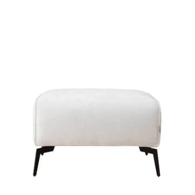 Afbeelding van Bronx71® Scandinavische hocker Vegas off white stof gemêleerd