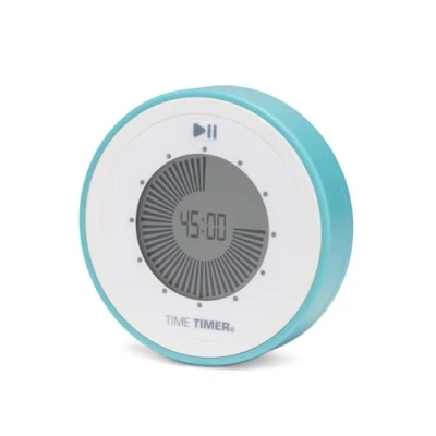 Afbeelding van Time Timer Original Twist kleur Lake Day Blue Visuele Countdown Tijdklok Tijdmanagement Tool School, Thuis, Kantoor Optioneel Alarm Geen Luid Getik
