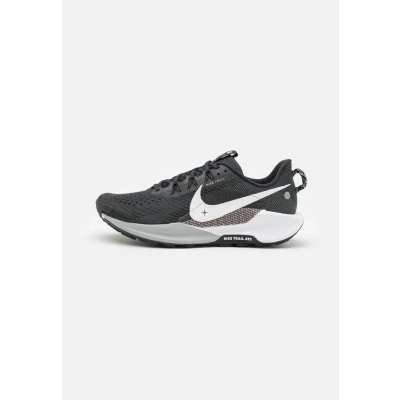 Afbeelding van Nike Performance Reactx Pegasus 5 Trail hardloopschoenen, Heren, Maat: 42.5, Black/white/anthracite/wolf grey Textiel/ synthetisch