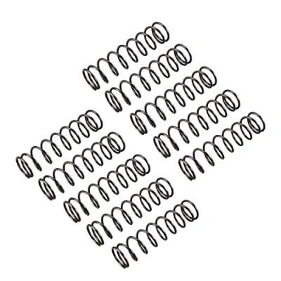 Afbeelding van sourcingmap Compressieveren 1,2 mm diameter, 14 buitendiameter, 50 vrije lengte, stalen verlengingsveer, zwart, 10 stuks