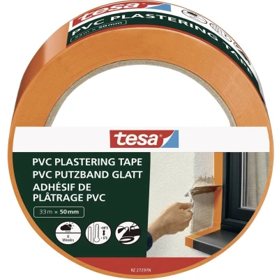 Afbeelding van tesa PVC Putzband 55487 00000 01 Gipstape Oranje (l x b) 33 m 50 mm 1 stuk(s)