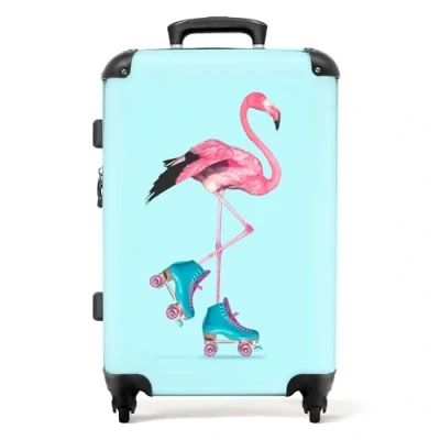 Afbeelding van NoBoringSuitcases.com Roze koffer Rolkoffer groot kinderen Reiskoffer met 4 wielen Grote Ruimbagage 20 kg 72 liter Suitcase large XL Kinderkoffer meisjes Reistas kind