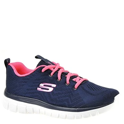 Afbeelding van Skechers Sport GRACEFUL GET CONNECTED WIDE FIT Sneakers Dames 12615 Blauw