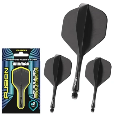 Afbeelding van Winmau Fusion Solid Black Dart Flights