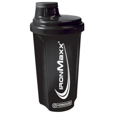 Image de IronMaxx Shaker pour shakes protéinés avec bouchon rotatif Couleur Noir 1 x 700 ml