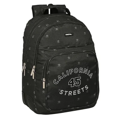 Afbeelding van Schoolrugzak Safta California Zwart 32 x 42 15 cm