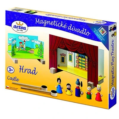 Afbeelding van Detoa Poppenhuisset Magnetisch Junior 33,5 X 23 Cm Hout 10 delig