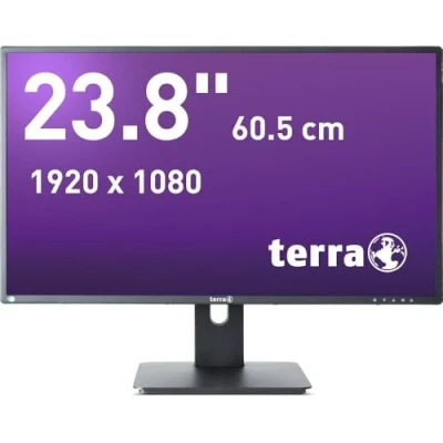 Afbeelding van Terra 2456W LCD monitor Energielabel E (A G) 60.5 cm (23.8 inch) 1920 x 1080 Pixel 16:9 5 ms HDMI, DisplayPort, DVI, Hoofdtelefoonaansluiting IPS