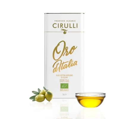 Image de Cirulli Huile d&#039;olive Bilologique extra vierge italienne extraite à froid, (3 Litres)