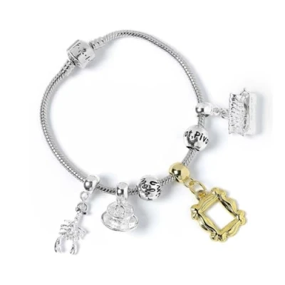Afbeelding van The Carat Shop Friends TV Show Bedelarmband met vier Bedels