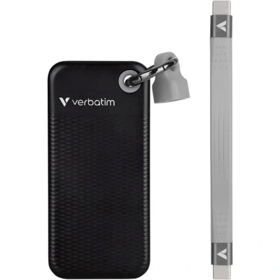 Afbeelding van Verbatim Pocket SSD USB 3.2 Gen 2 2TB Zwart/Grijs