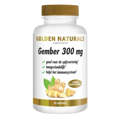 Afbeelding van Gember 300 Mg 90 Veganistische Capsules Default Title